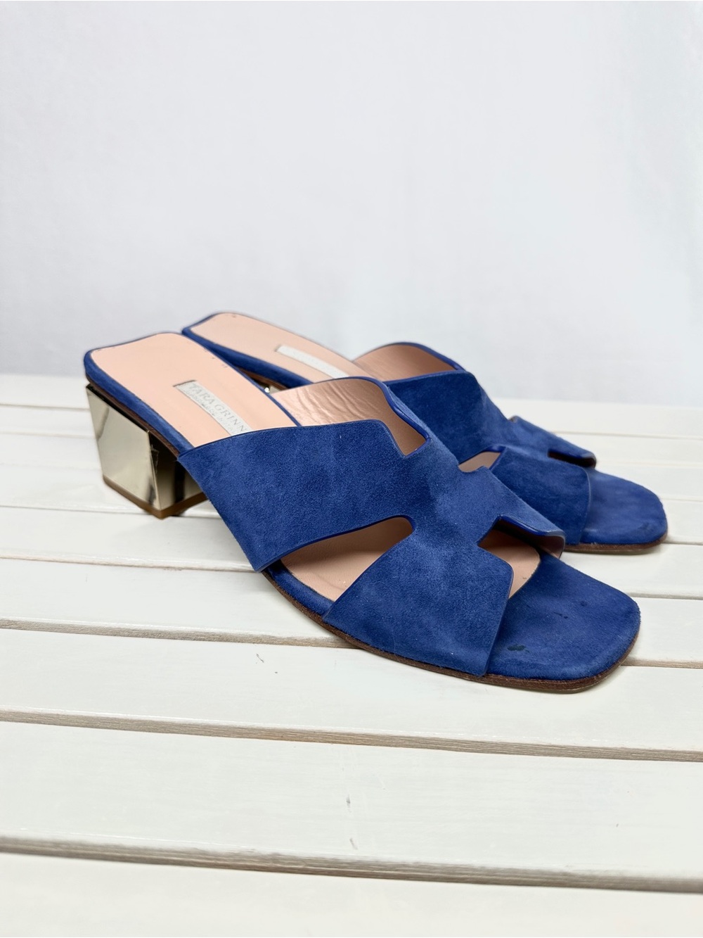 TARA GRINNA SWIM THE DELANEY VAMP (ROYAL SUEDE) 37 US 6.5